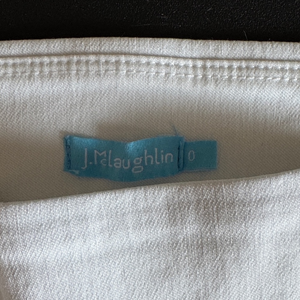 J McLaughlin Women’s White Pants - Slim Fit White Leggings - Picture 2 of 5